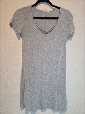 Rolla Coster Heather Gray Short Sleeve Tunic/Dress Size Small